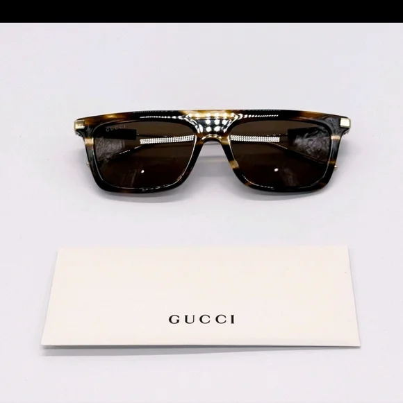 NWT **Authentic** Gucci Square Sunglasses For Men #GG1437S - Picture 10 of 11